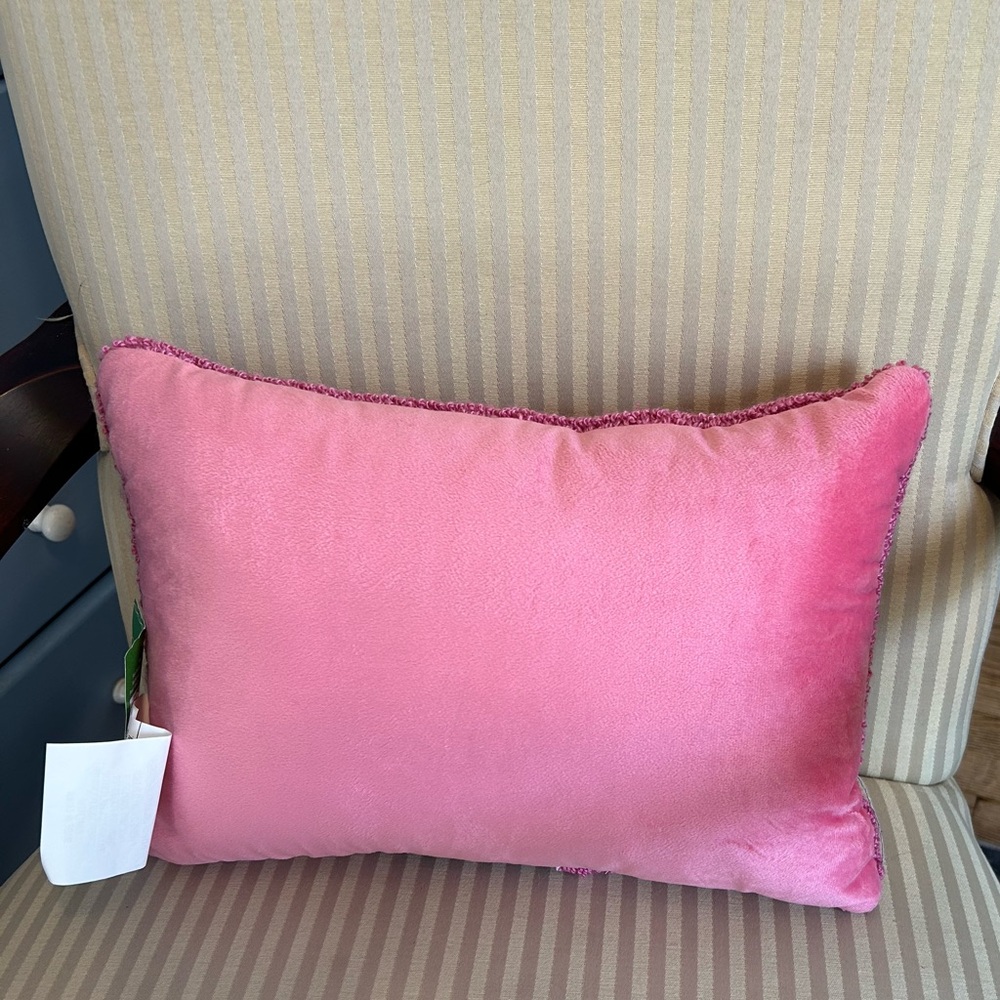 Ashland Pink and White Accent Pillow - Picture 4 of 5